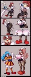 ass brainwashing breasts clown clown_girl clownification corruption female identity_death kasumi_yoshizawa mind_control persona persona_5 persona_5_royal possession revealing_clothes robot_girl sumi sumire_yoshizawa sutibaru takeover thighs transformation transformation_sequence