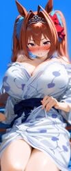 1girls ai_generated animal_ears anthropomorphization artist_request daiwa_scarlet_(umamusume) eyes female hair legs skin tagme umamusume umamusume_pretty_derby young