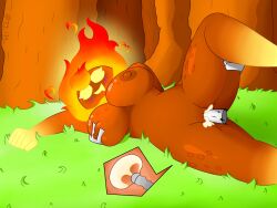 artist_name big_ass big_breasts big_penis blush blush_lines cum_inside cumming fire forest forest_background grabbing_breasts grabbing_from_behind grabbing_legs hi_res highres lying lying_on_side orange_skin outdoor_sex outdoors penetration_from_behind plants_vs_zombies plants_vs_zombies:_heroes sex solar_flare_(pvz) tj_173 vaginal_penetration yellow_eyes