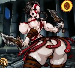 female kratos from god of war by 7th-heaven