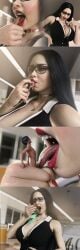 1boy 1girls 3d 3d_(artwork) asian asian_female belch big_breasts breasts burp clothed clothed_female cock erection female female_focus giantess giantess_vore johnnyboy246 large_boobs large_breasts larger_pred light-skinned_female light-skinned_male light_skin mature mature_female mature_woman naked naked_male nude nude_male penis shrunk shrunken shrunken_male smaller_prey vore