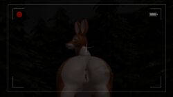 brown_fur camera camera_pov canine deer deer_girl female feral forest forest_background presenting presenting_anus presenting_hindquarters presenting_pussy pussy rixal34 suggestive suggestive_pose vhs_filter