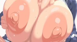 1 1boy 1girls animated areolae big_breasts censored censored_penis erect_penis erection hasumi_(blue_archive) hasumi_(gym_uniform)_(blue_archive) no_sound paizuri tagme theobrobine video