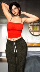 1girls 3d ada_wong athletic athletic_female busty female female_focus female_only hourglass_figure resident_evil tagme wide_hips yume3dx