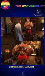 anal armpit armpits ass background balls bara beef beefy big blue body chest cock cum difference drip ejaculation eyes face facial gay guy hair hairy held huge in legs male monster muscle muscular naughty nude on only open penis penisabs pleasure precum pubic scars sex simultaneous size spread upper veins veiny