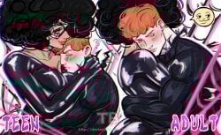1boy 1boy1girl 1girl1boy 2025 ass ass_up athletic athletic_male big_ass big_breasts big_butt black_cat_(marvel) black_cat_(ultimate_2024) black_hair blue_eyes blush blush_lines blushing_male bodysuit breasts catsuit choker collar color colored curly_hair curly_hair_female curly_hair_male curvaceous curvaceous_body curvaceous_female curvaceous_figure curvaceous_hips curvy curvy_body curvy_female curvy_figure curvy_hips dark-skinned_female dark_skin eyebrows eyelashes eyeshadow felicia_hardy felicia_hardy_(ultimate_2024) female freckles freckles_on_face green_eyes hips hug huge_ass huge_breasts huge_butt hugging hugging_partner large_ass large_breasts large_butt light-skinned_male light_skin marvel marvel_comics mask masked masked_female massive_ass massive_breasts massive_butt muscles muscular_arms no_sex older_female older_female_and_younger_male pinup red_hair red_lipstick richard_parker_ii richard_parker_ii_(ultimate_spider-man) seductive seductive_look shiny shiny_ass shiny_clothes shy_expression shy_male skin_tight smile smiley_face smiling smiling_at_partner spider-man spider-man_(series) superhero superheroine symbiote symbiote_suit thick thick_ass thick_breasts thick_butt thick_hips thick_lips thick_thighs tight_clothes tight_clothing tilibeshka ultimate_black_cat ultimate_spider-man ultimate_spider-man_(2024) ultimate_spider-man_(comic) unmasked voluptuous voluptuous_female waist watermark wholesome wholesome_hug wide_hips younger_male ♡
