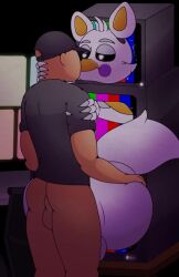 1femboy anal ass buzzindorf femboy five_nights_at_freddy's five_nights_at_freddy's:_sister_location fox gay human kissing lolbit_(fnaf) machine male male/male male_penetrating nightguard no_sound sex tagme thinking_with_portals video