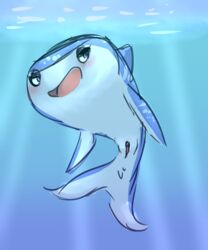 blush destiny_(finding_dory) disney female feral finding_dory open_mouth pixar pussy rainbowsprinkles12 rainbowsprinklesart semi-anthro solo tongue underwater water whale_shark