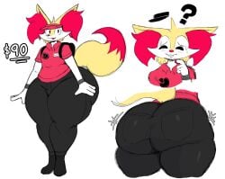 ? anthro anthro_only arthurclaws big_ass bottom_heavy braixen bubble_butt femboy furry furry_only huge_ass male no_humans pokemon pokemon_(species) thick_thighs wide_hips
