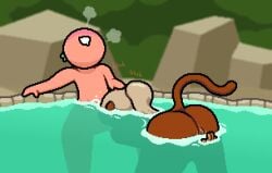 admiral_brickell anthro big_ass bloons_td_6 bloons_tower_defense blub blush blushing btd6 bubble bubble_butt bubbles furry hand_on_head happy looking_pleasured looking_up monkey onomatopoeia ponytail pussy spa spa_pits_(btd6) tail tomato tomato_(okami_tomato) underwater underwater_blowjob underwater_sex water zxtomatofan