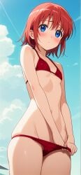 1girls ai_generated angel_face_slut_ass big_breasts bikini forced forcing gintama kagura_(gintama) teenage_girl teenager younger_female