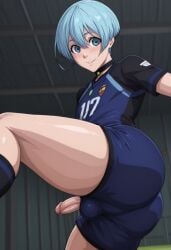ai_generated blue_lock femboy hiori_yo penis_out soccer_uniform thron217