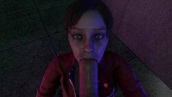 animated blowjob claire_redfield pov resident_evil resident_evil_2 resident_evil_2_remake sarma tagme video