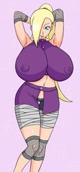 big_breasts breasts female female_only human ino_yamanaka naruto smile solo zahkey