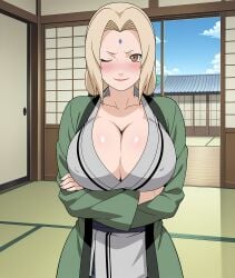 tsunade tsunade_(naruto) tsunade_senju milf mature_female naruto_(series) boruto:_naruto_next_generations busty big_breasts large_breasts huge_breasts ass fat_ass big_ass large_ass huge_ass butt big_butt voluptuous curvy female female_only waist hips wide_hips legs cute thick_thighs thick_ass narrow_waist slim_waist aindroidparanoid ai_generated tagme 1girls breasts hi_res human hair