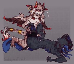 frottage frotting phighting rocket_(phighting) sword_(phighting) tagme tagme_(artist) thighs wings