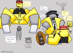 2boys big_dick blocky_body blush chance_(forsaken) chancerz cum dick elliot_(forsaken) elliot_(work_at_a_pizza_place) fedora forsaken_(roblox) gambler gay gay_anal gay_sex gray_body inside_pussy male_only profanity pussy_boy roblox roblox_game robloxian self_upload ships swearing sweating watermark yellow_body