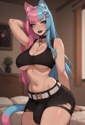 1futa abs ai_art ai_generated animal_ears armpits ass big_ass big_breasts big_butt big_hips big_penis black_eyeshadow black_lip black_lips black_lipstick black_makeup blue_hair breasts cat_ears cat_girl cat_tail catgirl cleavage cum dick dickgirl eyebrows eyelashes futa_only futanari goth goth_futa goth_girl goth_makeup gothic gothic_girl gothified grin grinning grinning_at_viewer hair hands-free huge_cock indoors intersex koneko_dolls large_breasts large_penis lips long_hair looking_at_viewer makeup narrow_waist narrowed_eyes nose penis pink_hair pov seducing seductive seductive_eyes seductive_gaze seductive_look seductive_mouth seductive_pose seductive_smile smile smile_at_viewer smiley_face smooth_balls smooth_penis smooth_skin solo solo_dickgirl solo_focus solo_futa solo_futanari testicles tiny_bikini two-tone_hair velonix