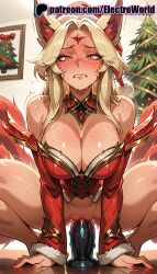 ahri from christmas by electroworld