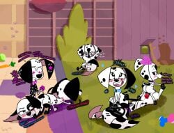 101_dalmatian_street 101_dalmatians 2020 2boys 6girls accessory anatomically_correct anatomically_correct_genitalia anatomically_correct_penis anatomically_correct_pussy anatomically_correct_vulva animal_genitalia animal_penis animal_pussy arms_bent arms_in_front arms_together artist_signature ass ass_to_ass ass_up bent_arm black_body black_eyes black_fur black_nose black_pussy black_speech_bubble black_spots blue_heart blue_text blush blush_lines bodily_fluids bow bow_(feature) bow_accessory bow_ribbon canid canine canine_genitalia canine_penis canine_pussy canis cock collar color_coded color_coded_text cub cunnilingus d-pad_(whitewolf20xx) dalmatian dalmatian_on_dalmatian dark_eyes dark_text dee_dee_(101_dalmatians) detailed_background dezmen_daiquiri dialogue dick digital_media_(artwork) digitigrade disney dizzy_(101_dalmatians) dog_collar domestic_canine domestic_dog ear_markings english_dialogue english_text erect_penis erected_penis erection extended_arm facesitting facial_markings fan_character feet female female/female female_canine female_cub female_dog female_feral feral feral_female feral_focus feral_male feral_on_feral feral_only feral_penetrated feral_penetrating feral_penetrating_feral footprint fur genital_fluids genitalia grabbing_both_legs grabbing_both_thighs group group_sex hair_accessory hair_ribbon hairbow hand_on_leg hand_on_thigh hands_on_legs hands_on_thighs head_markings head_turned heart_after_text heart_eyes heart_pupils heart_reaction heart_symbol hearts_around_body hearts_around_head hesitant hi_res high_resolution highres inner_monologue internal_wall intraspecies inviting knotted_penis leg_grab light_pupils light_text looking_back looking_down lying lying_on_back magenta_text male male/female male_canine male_cub male_dog male_feral male_penetrating male_penetrating_female mammal markings mismatched_ears monotone_genitals monotone_penis motion_lines motion_outline name_drop name_in_dialogue narrowed_eyes north_pole_position oc oc_x_canon offering_sex on_back on_bottom on_top open_mouth open_smile oral oral_sex original_character outline_heart pawpads pawprint paws penetration penile penile_penetration penis penis_in_pussy penis_in_vagina pink_bow pink_pupils pupils puppy purple_text pussy quadruped raised_hips red_penis red_text reverse_cowgirl_position ribbons seductive selfcest sex sitting_on_another snout speech_bubble spots spotted_body spotted_fur square_crossover star star_(marking) star_on_body star_polygon straddling symbol-shaped_pupils talking talking_feral talking_to_another talking_to_partner text text_with_heart thigh_grab thinking thought_bubble unusual_pupils vagina vaginal_fluids vaginal_penetration vaginal_sex vulva wall_(structure) white_body white_fur white_pupils white_spots white_text whitewolf20xx young young_female young_feral young_male