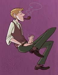 101_dalmatians 1boy cartoon clothed disney gay human littlestfuzz male male_only masturbate masturbation nsfw penis pipe precum roger roger_radcliffe rule_34 smoking solo uncut yaoi
