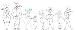 1_eye 2d 6+boys 8boys barefoot bottom_heavy bottom_heavy_femboy bulge bulge_through_clothing character_name crown curvy family femboy girly high_heels holding_object huge_hips lagomby large_penis lexeen_hexotic lilac_hexotic lominance long_hair lustine_hexotic male male_only monochrome moobs muscular muscular_male original_characters plump_lips reference_image royalty sangelia sharp_teeth shorts sketch skirt suit tagme the_dischords thick_thighs wide_hips