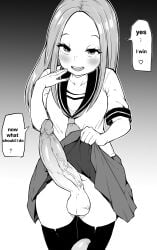1boy 1futa 2d 2d_(artwork) 3rd_party_edit absurdly_large_cock anime anime_parody anime_style artwork_(digital) balls ballsack big_penis black_and_white blush blushing blushing_at_viewer blushing_futa bottomless breasts cheeky cheeky_smile circumcised circumcised_futa clothed clothed_female_nude_male clothing cock color_request confused curvy_hips curvy_legs cute_penis dialogue dialogue_bubble dick dickgirl dominant_futa drawing english_dialogue english_text english_translation erect_penis erection eye_contact eyelashes eyes feminine fingernails forehead foreskin full-package_futa full-package_futanari futa_cock futa_focus futa_penis futa_with_male futanari gay? giant_penis hand_near_face happy hard_on hard_penis horny_futa huge_cock human humongous_cock image intersex japanese_female japanese_school_uniform karakai_jouzu_no_takagi-san large_penis laughing legwear lifting lifting_own_clothes lifting_skirt light-skinned_futa little_penis long_fingernails long_hair long_socks looking_at_another looking_at_each_other looking_at_penis looking_at_viewer makin_tama male male_pov mostly_clothed needs_color nishikata no_color open_mouth parody penis penis_bigger_than_arm penis_bigger_than_breasts penis_bigger_than_head penis_bigger_than_torso penis_size_comparison penis_size_difference petite petite_body petite_futa pov pov_male revealing_penis school_uniform schoolgirl schoolgirl_uniform shiny_hair shiny_penis shocked_male showing_off showing_penis silky_hair skirt skirt_lift small_breasts small_penis small_penis_humiliation smile smiling smooth_penis smooth_skin socks solo_focus speech_bubble standing straight? takagi-san teasing teenage_female teenage_girl teenager teeth_showing testicles text thick_eyelashes thick_legs thick_thighs thighhighs thighs tiny_penis tip translated uncensored uncensored_penis uncensored_version uncircumcised uncircumcised_male uniform veiny_balls veiny_cock veiny_penis veiny_testicles vertical_image white_skin young