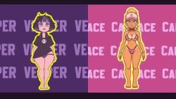 2girls ai_generated animated big_ass big_breasts big_thighs bimbo black_hair blonde_female blonde_hair breasts candace_(shutter_chance) candace_sterling curvaceous curvy curvy_figure dark_hair digital_media_(artwork) dumptruck_ass dumptruck_butt fair-skinned_female fair_skin female gif goth goth_girl hips hourglass_figure legs light-skinned_female light_skin mature mature_female melongun melongun!_games multicolored_hair pawg pink_hair plump_thighs purple_hair shutter_chance slim_waist tan-skinned_female tan_body tan_skin tanline tanlines thick thick_hips thick_legs thick_thighs thighs vesper_(shutter_chance) vesper_kane voluptuous waist wide_hips wide_thighs