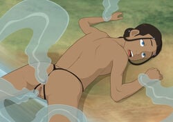 1girls accurate_art_style anal anal_spreader anaxus anus avatar_the_last_airbender dark-skinned_female dark_skin female human katara pussy rape restrained solo tagme water water_tentacle waterbending