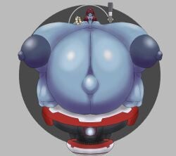 alien_girl gigantic_breasts hyper_pregnancy pregnant smuggerssmuggs tau warhammer_40k