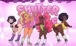 4girls ai_generated big_ass big_breasts big_thighs bimbo black_hair blonde_female blonde_hair breasts candace_(shutter_chance) candace_sterling curvaceous curvy curvy_figure dark-skinned_female dark_hair dark_skin digital_media_(artwork) dumptruck_ass dumptruck_butt fair-skinned_female fair_skin female goth goth_girl hips hourglass_figure huge_ass huge_breasts huge_thighs large_ass large_breasts large_thighs legs light-skinned_female light_skin mature mature_female melongun melongun!_games milf mrs._ross_(shutter_chance) multicolored_hair multiple_girls older_female older_female_and_younger_female pawg pink_hair plump_thighs purple_hair shutter_chance slim_waist solange_(shutter_chance) sunlange_(shutter_chance) tan-skinned_female tan_body tan_skin tanline tanlines thick thick_hips thick_legs thick_thighs thighs vesper_(shutter_chance) vesper_kane voluptuous waist wide_hips wide_thighs younger_female