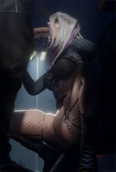 1boy 1girls 3d 3d_(artwork) 3d_model 3d_render :>= big_penis blowjob chains clothed_female_clothed_male clothed_sex dbd dead_by_daylight dekquciz fellatio female female_focus fishnet_legwear fishnet_stockings fishnets huge_penis kyokwadesu long_hair looking_at_another looking_at_partner madruga3d male oral oral_sex penis pussy sable_ward sloppy sloppy_blowjob stockings tagme tiptoes two-tone_hair ubermachineworks vagina veiny_penis