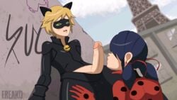 1boy 1girls adrien_agreste animated blonde_hair breathing cat_noir costume eiffel_tower female femboy femboy_on_female freako imminent_sex ladybug_(character) male male/female marinette_cheng marinette_dupain-cheng mask miraculous_ladybug penis precum purple_hair straight straight_hair twitching