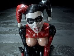 after_fellatio after_oral ai ai_generated batman_(series) cum_in_mouth cum_on_face harley_quinn harley_quinn_(arkham) harley_quinn_(classic) overflowing_cum photorealistic realistic swallowing_cum