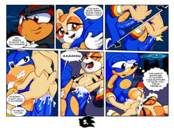 2016 anthro balls comic cream_the_rabbit cum cum_in_pussy cum_inside cum_on_face cum_on_muzzle english_text erection female forced group hedgehog lagomorph male mammal neokat nude penetration penis pussy rabbit rape sex shadow_the_hedgehog sonic_(series) sonic_the_hedgehog text uncut vaginal_penetration