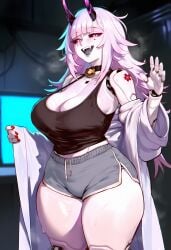 1girls ai ai_art ai_generated bare bare_breasts bare_chest bare_legs bare_shoulders bare_thighs barely_clothed barely_contained barely_contained_breasts beautiful beautiful_body beauty big_breasts black_crop_top black_sclera black_topwear bodily_fluids breast_focus breasts breasts_bigger_than_head breath breath_cloud breathing breathing_heavily choker clanker clothed clothed_sex clothing cowbell cowbell_collar crop_top curvaceous curvaceous_body curvaceous_female curvaceous_figure curves curvy curvy_body curvy_female curvy_figure curvy_hips disheveled disheveled_hair enormous_breasts fangs female female_focus female_only flower flower_tattoo genlation gorgeous gorgeous_female grey_shorts honkai:_star_rail honkai_(series) horns hot hourglass_figure hoyoverse huge_breasts lab_coat laboratory laboratory_background light-skinned_female light_skin long_hair long_penis long_sleeves looking_at_viewer meaty_thighs messy messy_hair mihoyo mole mole_under_eye mostly_clothed mostly_clothed_female nails nails_painted naughty naughty_face naughty_girl naughty_smile necklace neetkle_(genlation) nipples oc original_character partially_clothed partially_clothed_female pink_eyes pink_hair red_eyes red_nails robot robot_girl robot_humanoid robot_joints robotization round_breasts seducing seductive seductive_body seductive_eyes seductive_gaze seductive_look seductive_mouth seductive_pose seductive_smile sexy sexy_body simple_background smile smiling smiling_at_viewer solo solo_female solo_focus sparkle_(honkai:_star_rail) sport_shorts sports_shorts standing steam steaming steaming_body steamy steamy_breath sweat sweatdrop sweaty sweaty_body sweaty_breasts thick thick_hips thick_legs thick_thighs thighs tight_clothes tight_clothing tight_crop_top tight_shorts topwear two_tone_hair uncensored unusual_pupils visible_breath visible_nipples voluptuous voluptuous_female wanting_cock wanting_sex wavy_hair white_hair white_labcoat
