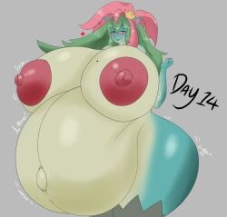 hyper_breasts hyper_pregnancy mayternity pokemon pregnant smuggerssmuggs venusaur
