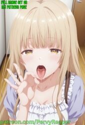 ai_generated blonde_hair brown_eyes schoolgirl shiina_mahiru the_angel_next_door_spoils_me_rotten