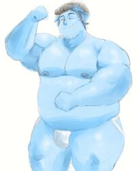 2020 barley_lightfoot bulge choberottie chubby disney elf flexing gay jockstrap male male_only nipples onward_(2020) pixar simple_background tagme white_background white_jockstrap