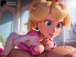 1girls 3d ai_generated mario_(series) nintendo patreon princess_peach super_mario_bros. toriten