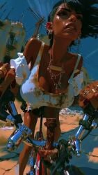 ai_assisted ai_generated bike bouncing_breasts breasts futuristic mp4 sound tagme video