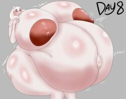 hyper_breasts hyper_pregnancy mayternity pregnant smuggerssmuggs toriel undertale_(series)