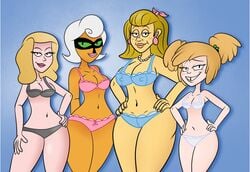 4girls adult_swim beth_smith beverly_goodman bikini blonde_hair brak's_mom female female_only human humanoid milf mr._pickles_(series) multiple_girls rick_and_morty squidbillies tagme tammy the_brak_show toony white_hair