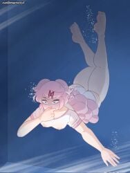 natsuki (doki doki literature club) from doki doki literature club by dragonfruitart