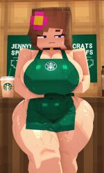 jenny belle (slipperyt) from minecraft by xoma4ek