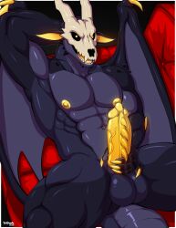 1boy 2020s 2025 5_fingers abs animal_genitalia animal_penis anthro anthro_focus anthro_male anthro_only arm_behind_head armpit aroused aroused_male athletic athletic_male balls beefy biceps big_balls big_horns big_penis big_tail big_wings black_arms black_background black_body black_legs black_scales black_spikes black_spots black_tail black_wings bright_pupils buff cheek_spikes chin_spikes claws collarbone completely_nude completely_nude_anthro completely_nude_male couch countershade_arms countershade_ears countershade_hands countershade_legs countershade_neck countershade_tail countershade_torso countershade_wings countershading dark_body dark_scales dragon dragon_boy dragon_humanoid dragon_tail dragon_wings ear ears_aside elbow_spikes erect_nipples erect_penis erection fangs finger_markings fingers fingers_on_penis fit fit_male genitalia genitals glans glistening_penis glowing_penis grabbing_own_penis grabbing_penis gradient_claws gradient_ears gradient_penis grey_countershading hand_behind_head hand_on_penis hi_res holding_penis humanoid indoors knees large_wings laying_on_back laying_on_couch long_wings looking_at_viewer lying male male_focus male_only membrane_(anatomy) membranous_wings muscles muscular muscular_anthro muscular_arms muscular_legs muscular_male mythological_creature mythological_scalie navel nipples no_nose nostrils nude nude_anthro nude_male open_eyes open_legs open_mouth pecs penis portrait posing presenting presenting_armpit presenting_body presenting_penis raised_arm red_couch red_pillow round_breasts scales scalie scalie_humanoid scalie_male scalie_only seductive seductive_look seductive_pose seductive_smile showing_off showing_penis simple_background skull skull_mask smile smiling_at_viewer smooth_penis solo solo_male spiked_penis spikes tail tail_scales teeth three-quarter_portrait three-quarter_view throbbing throbbing_penis tongue tridark veiny_penis watermark white_border yellow_claws yellow_nipples yellow_penis yellow_pupils yellow_spikes yellow_tongue