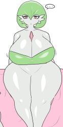 big_breasts breasts enigi09 female female_focus female_only gardevoir green_hair green_hair_female large_boobs large_breasts neutral neutral_expression pokémon_(species) pokemon pokemon_(species) red_eyes red_eyes_female solo solo_female solo_focus thick_thighs thighs