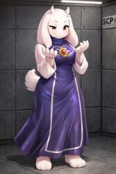 ai_generated amulet animal_humanoid anthro anthro_female antropomorph big_ass big_ass_(female) blush blushing_face blushing_female containment_cell excited excited_expression excited_face excited_female experiment female_possession furry furry_female goat_girl golden_accessories horn horny horny_expression horny_eyes horny_face horny_female horny_goat huge_ass huge_ass_(female) kidnapped_female kidnapped_girl possessed possession possession_girls purple_clothes scp-963 scp_foundation seductive seductive_female seductive_look sexy_body sexy_clothing sexy_female shiny_butt shiny_clothes solo_female toriel toriel_(undertale) undertale undertale_fanfiction white_body