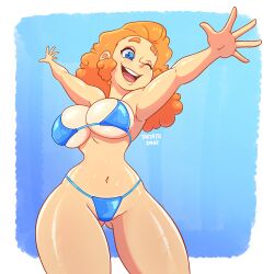1girls 2026 alternate_breast_size alternate_version_available anime_style approval art_trade ashamed ass ass_focus bare_legs beach_background big_breasts big_nipples bikini bikini_only blue_bikini blue_bikini_bottom blue_bikini_top blue_eyes blue_shorts breasts breasts_bigger_than_head cell_shading character_name cleavage cleavage_cutout comic comic_panel covered_nipples covered_pussy curvy_female dynamic_angle dynamic_pose energetic_expression female front_view gradient_background happy hindquarters hips_wider_than_shoulders huge_ass huge_breasts jumping kajinman keyla_(patatadave) long_hair looking_to_the_side midriff new_design nipple_bulge nipples_visible_through_clothing no_penetration oc one_eye_closed open_mouth orange_hair original_character patata_dave presenting presenting_breasts presenting_hindquarters redesign seductive_pose sfw sleeveless_top smiling solo thick_legs thick_thighs variant_set venus_body victory_pose voluminous_hair wavy_hair wide_hips