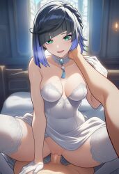 yelan (genshin impact) from genshin impact by lunealter